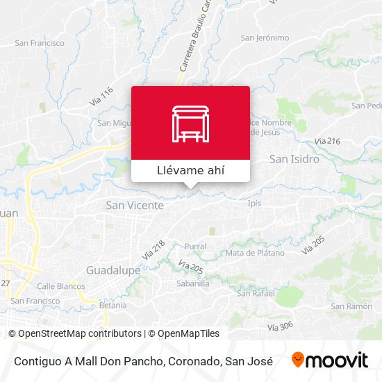 Mapa de Contiguo A Mall Don Pancho, Coronado