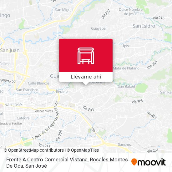 Mapa de Frente A Centro Comercial Vistana, Rosales Montes De Oca