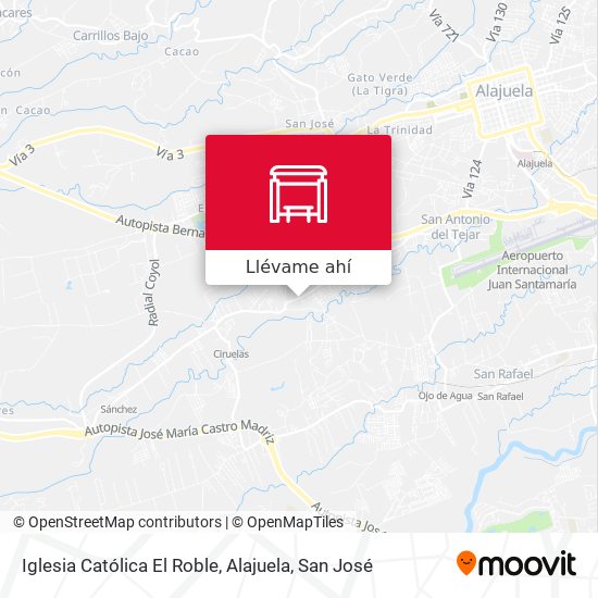 Mapa de Iglesia Católica El Roble, Alajuela