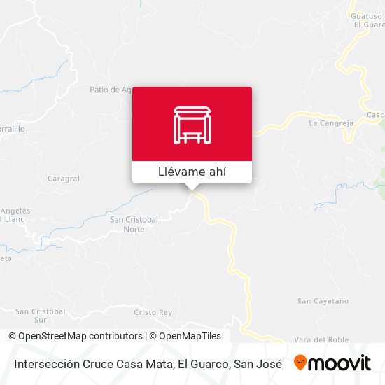 Mapa de Intersección Cruce Casa Mata, El Guarco