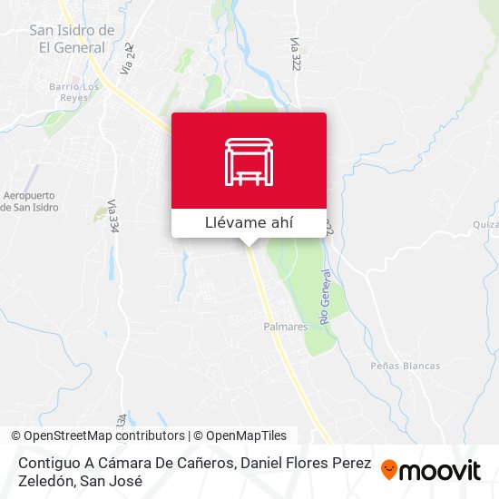 Mapa de Contiguo A Cámara De Cañeros, Daniel Flores Perez Zeledón