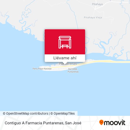 Mapa de Contiguo A Farmacia Puntarenas