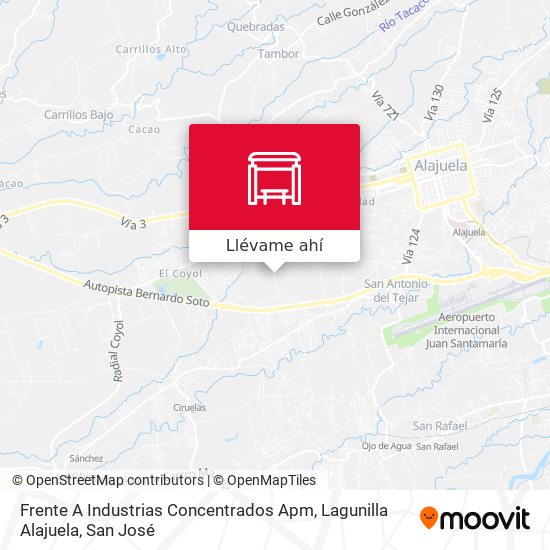 Frente A Industrias Concentrados Apm Lagunilla Alajuela parada