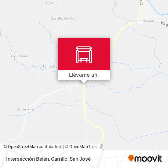 Mapa de Intersección Belén, Carrillo