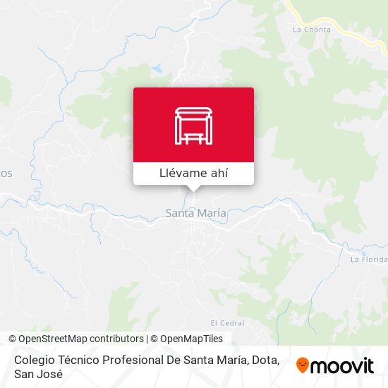 Mapa de Colegio Técnico Profesional De Santa María, Dota