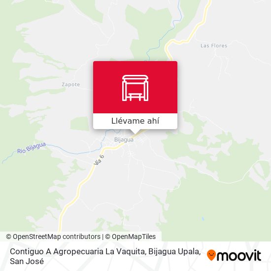 Mapa de Contiguo A Agropecuaria La Vaquita, Bijagua Upala