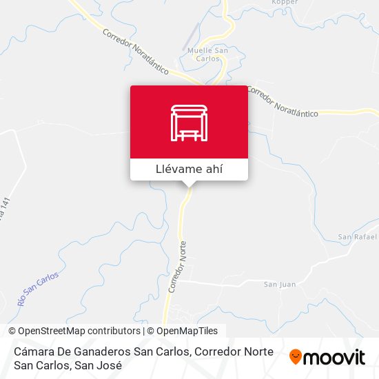 Mapa de Cámara De Ganaderos San Carlos, Corredor Norte San Carlos