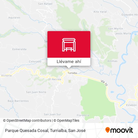 Mapa de Parque Quesada Cosal, Turrialba