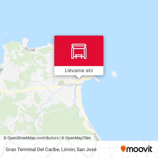 Mapa de Gran Terminal Del Caribe, Limón