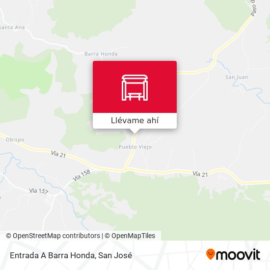 Mapa de Entrada A Barra Honda