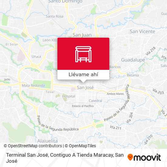 Mapa de Terminal San José, Contiguo A Tienda Maracay