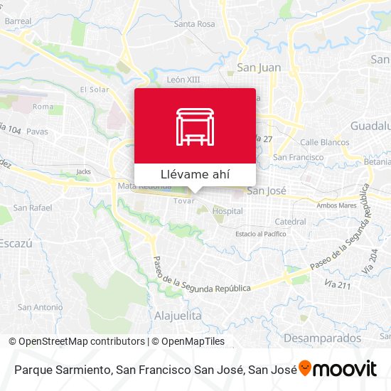 Mapa de Parque Sarmiento, San Francisco San José