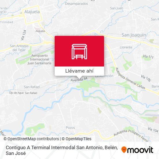 Mapa de Contiguo A Terminal Intermodal San Antonio, Belén