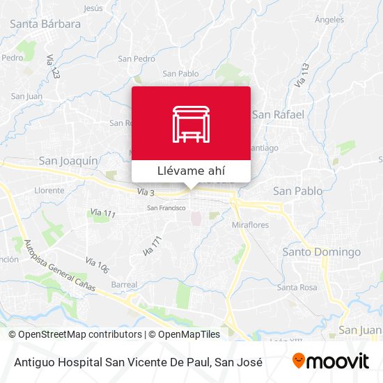 Mapa de Antiguo Hospital San Vicente De Paul