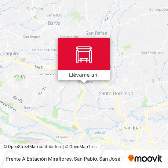 Mapa de Frente A Estación Miraflores, San Pablo