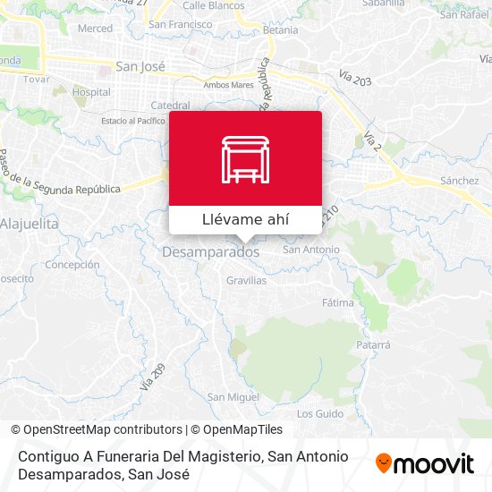 Mapa de Contiguo A Funeraria Del Magisterio, San Antonio Desamparados