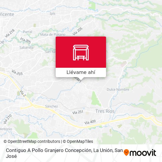Mapa de Contiguo A Pollo Granjero Concepción, La Unión