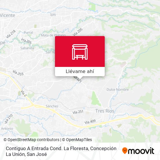 Mapa de Contiguo A Entrada Cond. La Floresta, Concepción La Unión