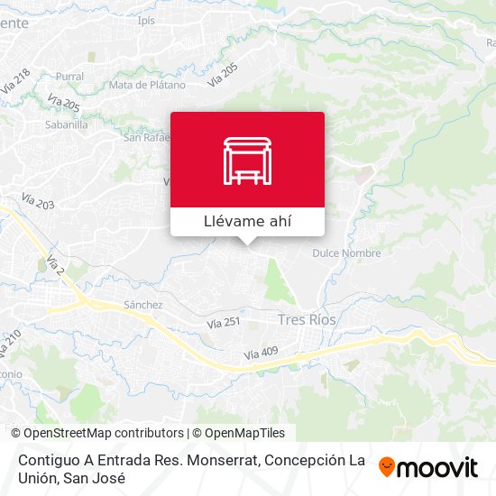 Mapa de Contiguo A Entrada Res. Monserrat, Concepción La Unión