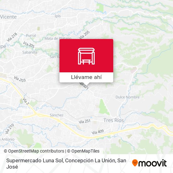 Mapa de Supermercado Luna Sol, Concepción La Unión