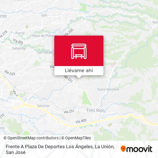 Mapa de Frente A Plaza De Deportes Los Ángeles,  La Unión