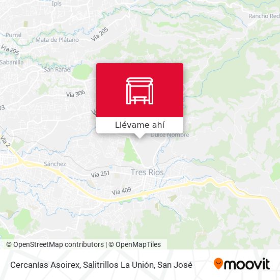 Mapa de Cercanías Asoirex, Salitrillos La Unión
