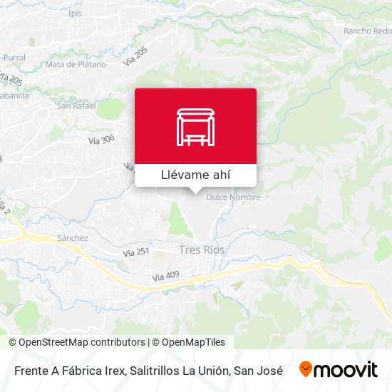 Mapa de Frente A Fábrica Irex, Salitrillos La Unión
