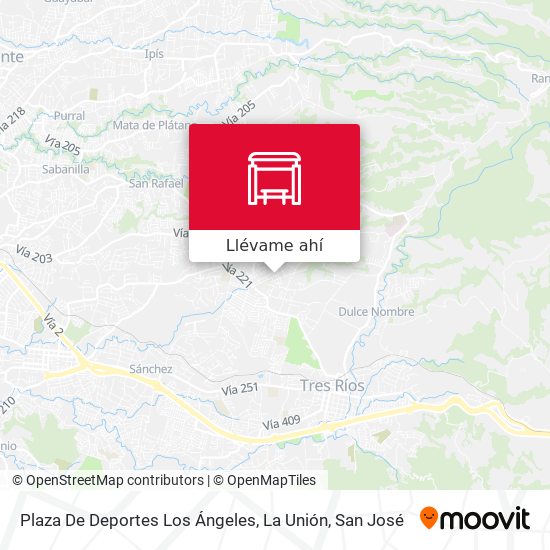 Mapa de Plaza De Deportes Los Ángeles, La Unión