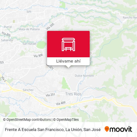 Mapa de Frente A Escuela San Francisco, La Unión