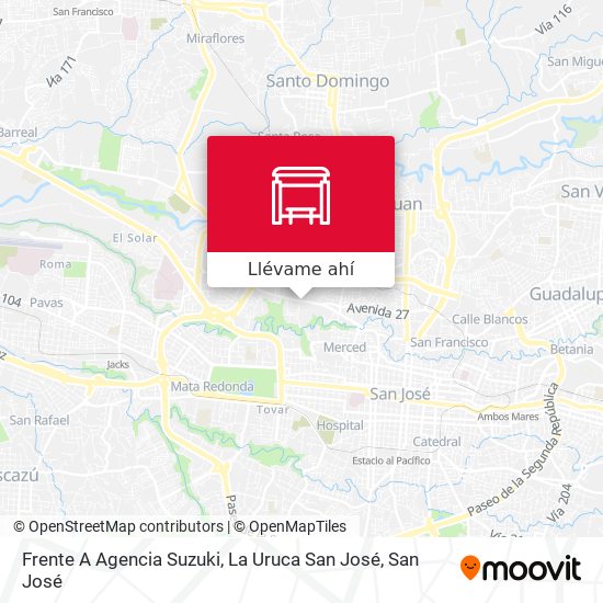 Mapa de Frente A Agencia Suzuki, La Uruca San José