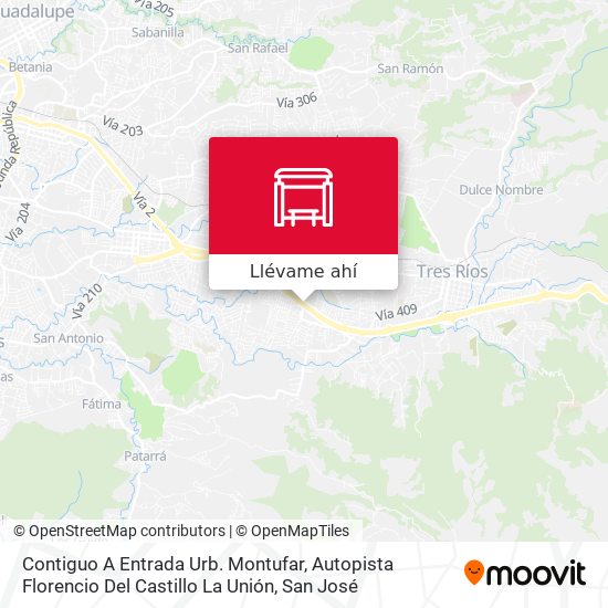 Mapa de Contiguo A Entrada Urb. Montufar, Autopista Florencio Del Castillo La Unión