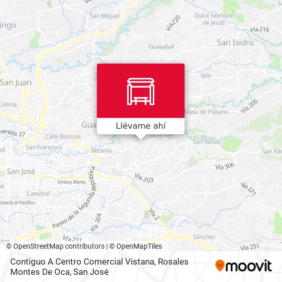 Mapa de Contiguo A Centro Comercial Vistana, Rosales Montes De Oca