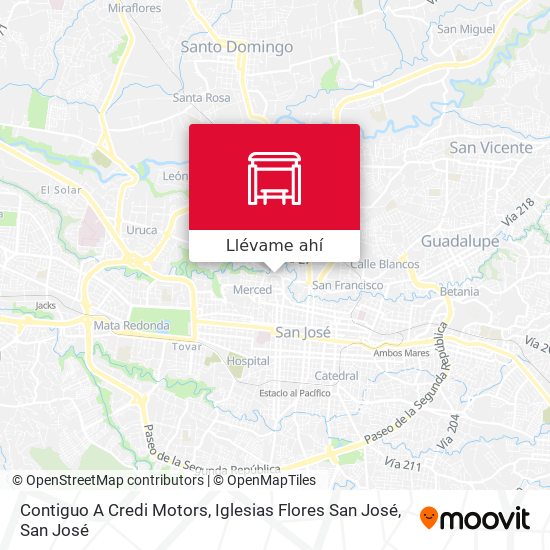 Mapa de Contiguo A Credi Motors, Iglesias Flores San José