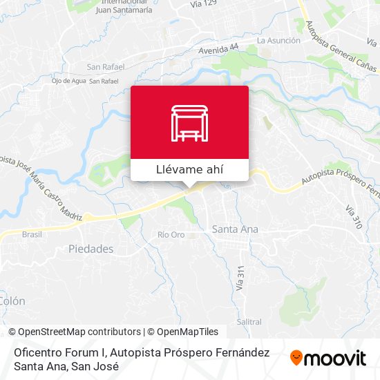 Mapa de Oficentro Forum I, Autopista Próspero Fernández Santa Ana