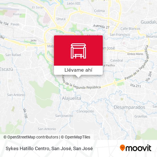 Mapa de Sykes Hatillo Centro, San José