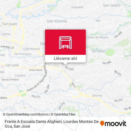 Mapa de Frente A Escuela Dante Alighieri, Lourdes Montes De Oca