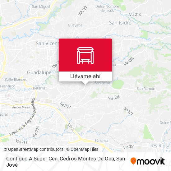 Mapa de Contiguo A Super Cen, Cedros Montes De Oca