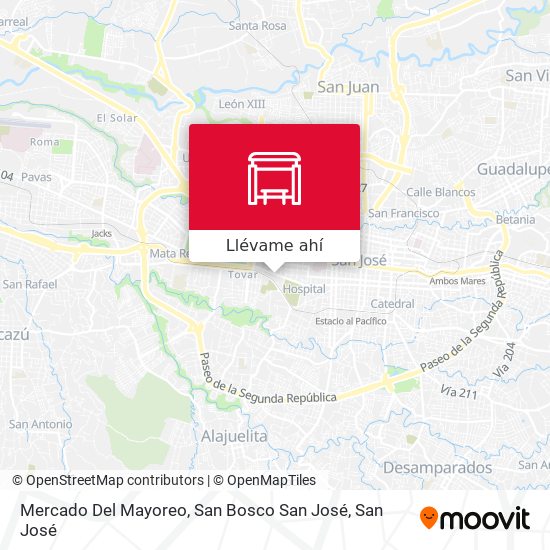 Mapa de Mercado Del Mayoreo, San Bosco San José