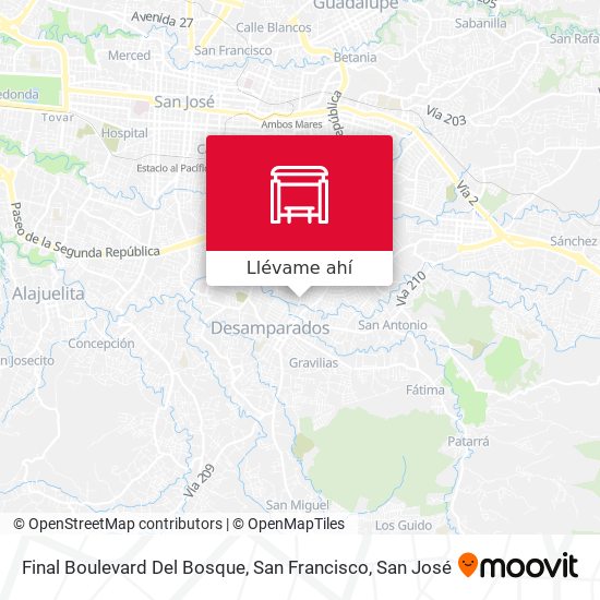 Mapa de Final Boulevard Del Bosque, San Francisco