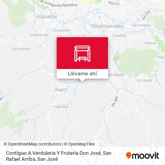Mapa de Contiguo A Verdulería Y Frutería Don José, San Rafael Arriba
