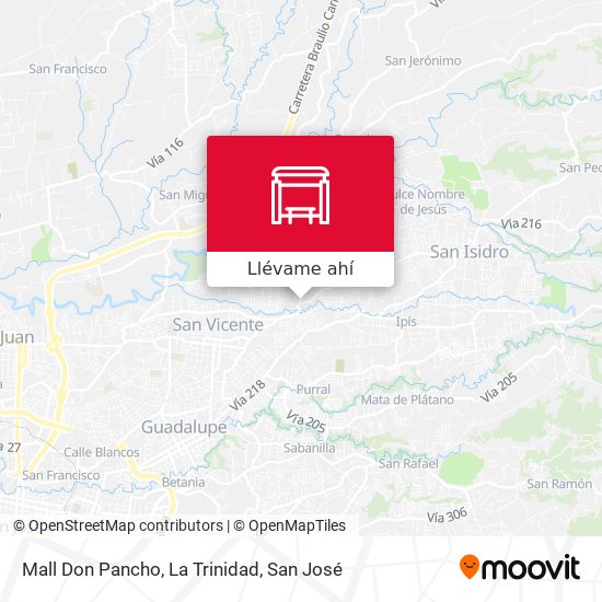 Mapa de Mall Don Pancho, La Trinidad