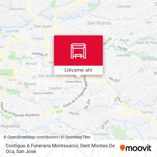 Mapa de Contiguo A Funeraría Montesacro, Dent Montes De Oca