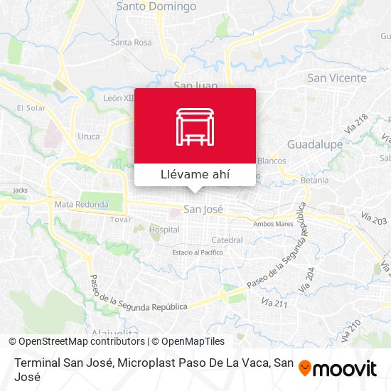 Mapa de Terminal San José, Microplast Paso De La Vaca