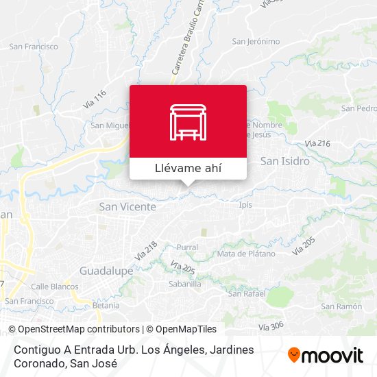Mapa de Contiguo A Entrada Urb. Los Ángeles, Jardines Coronado