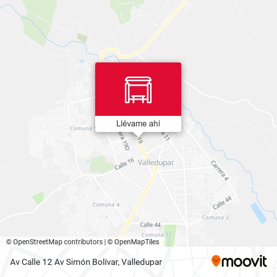 Mapa de Av Calle 12 Av Simón Bolívar