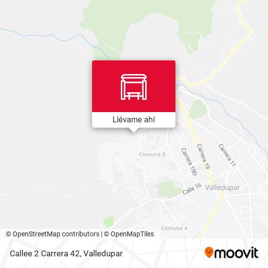 Mapa de Callee 2 Carrera 42