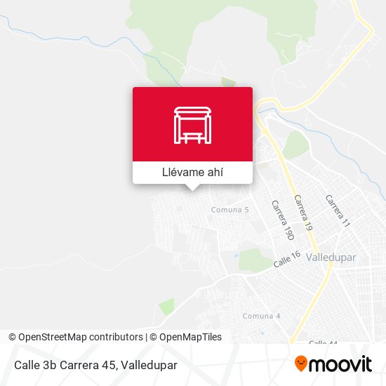 Mapa de Calle 3b Carrera 45