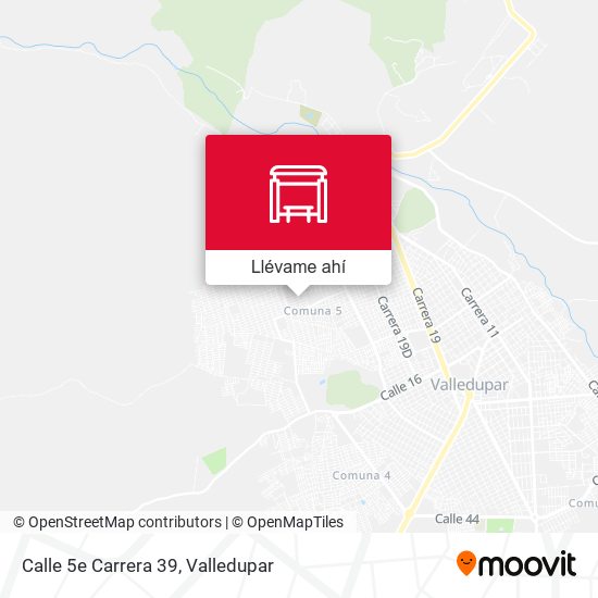 Mapa de Calle 5e Carrera 39