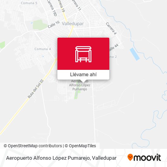 Mapa de Aeropuerto Alfonso López Pumarejo