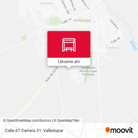 Mapa de Calle 67 Carrera 31